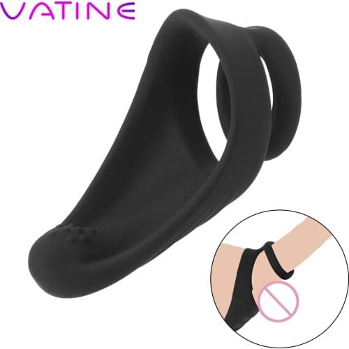 VATINE Anal Massage Sex Toys for Men Couples Adult Product Male Masturbator Cock Ring Delay Ejaculation Silicone Penis Rings