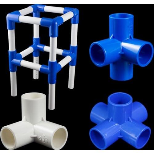 Quick joint pvc pipe fittings Dimensional 3/4/5/6 Ways tube Hose support connector for Home Garden Irrigation DIY hand Tools