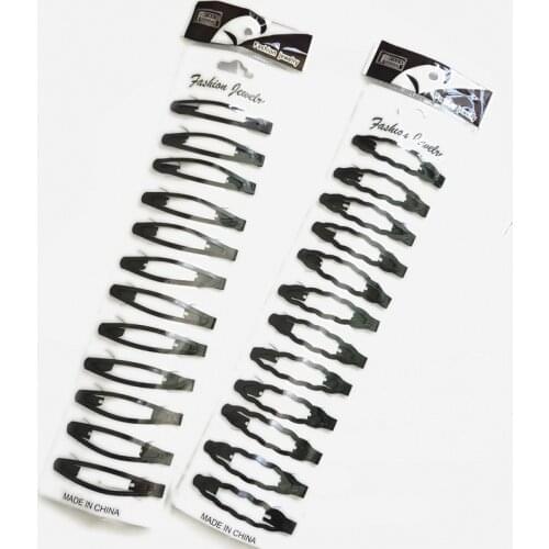 Black 12pcs/set Metal Hair Barrettes Hairpins BB Headbands hair clips for girls Womens Hairgrips Hair Styling Accessories