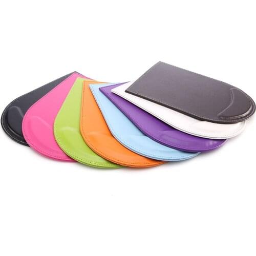 Double PU Leather Cup Table Mat Mouse Support Wrist Pad Mice Mat Gaming Comfort Rest Computer Desk Stationery Accessories