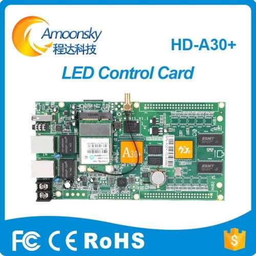 HD-A30+ huidu wifi version led display special for small dot pitch display full color led display p2.5 p3 p4 add wifi controller