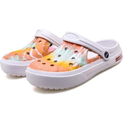 Summer Comfortable Mens Garden ClogsCamouflage Breathable EVA Injection Shoes Casual Sandal Woman Beach Slippers Water Shoes