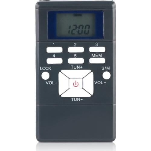 Mini Portable Wireless Receiver Player With Earphone Digital Stereo LCD Frequency Modulation Car FM Radio Digital Signal