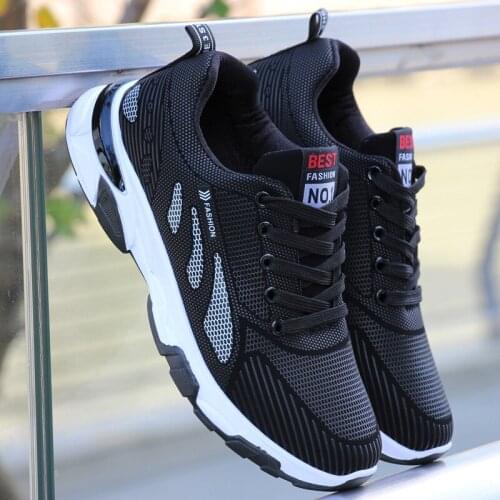 Mens Breathable Mesh Sneakers 2021 New Spring and Autumn Comfortable Lace Up Casual Shoes