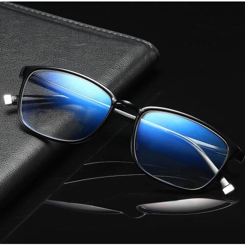 Presbyopia Mens and Womens Reading Glasses Anti-Blue Light Square Reading Glasses + 1.0 + 1.5 + 2.0 + 2.5 + 3.0 + 3.5 + 4.0