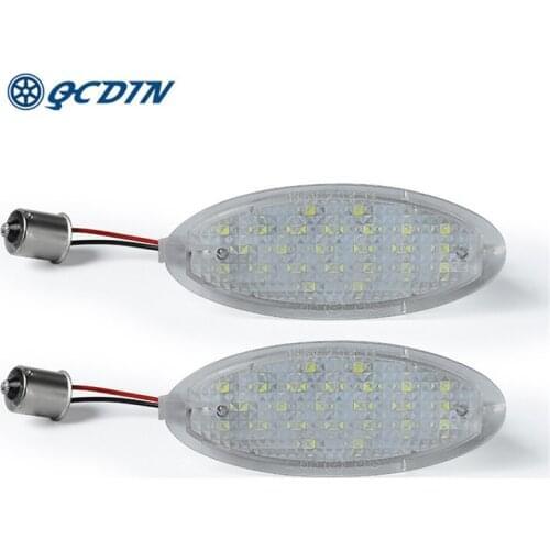 QCDIN 2Pcs Car Led License Number Plate Lamp For Opel Astra F Hatchback Astra F Convertible White 12V Signal Lamp