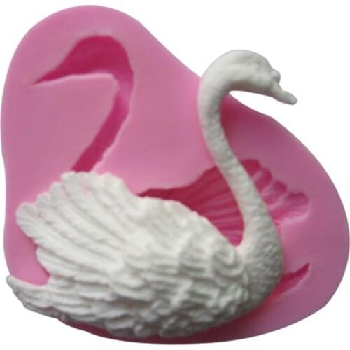 Animal Swan Fondant Cake Chocolate Sugarcraft Mold Cutter Silicone Tools DIY Baking Kitchen Accessories
