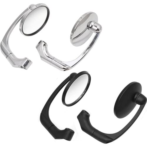 8/10mm Universal Rearview Side Mirror Motorcycle Mirror with Screws Round Retro Modified Motorbike Cafe Racer