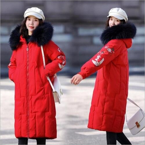 Hooded Winter Jacket Women Parkas 2019 New Womens Jacket Fur Collar Snow wear Outerwear Female Plus Size 5xl Winter Coat Z251