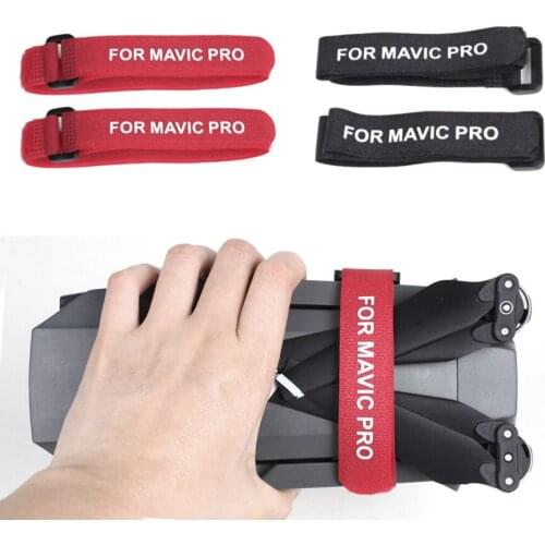 2pcs Air Prop Fixed Hook Loop Cable Cord Propeller Tie for DJI Mavic Pro Mavic Drone Propellers Blade Tape Straps Holder Ties