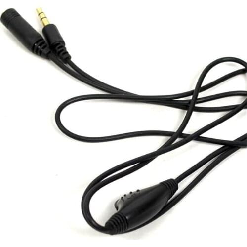 2019 New High Quality Black 3.5mm M/F Stereo Headphone Audio Extension Cable Cord w/ Volume Control