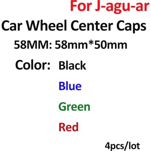 4pcs Original car-styling 58mm 5.8cm Car Wheel Hub Caps Auto Rims Emblem Wheel Hub Caps for XF XJ XJS XK S-TYPE X-TYPE OEM