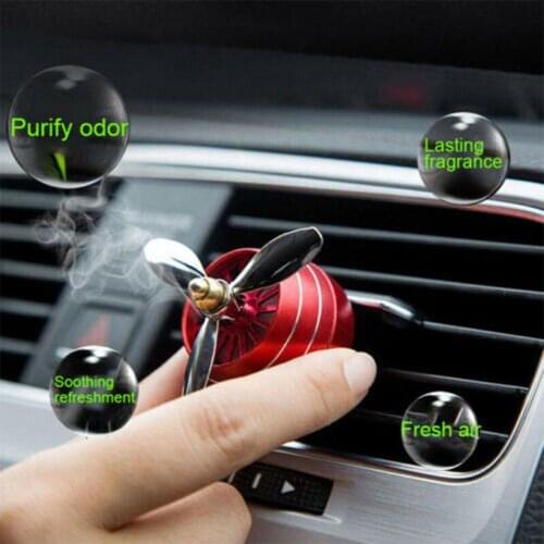 Car Air Outlet Holder Propeller LED Light Automatic Car Interior Freshener Rotated Auto Air Aroma Air Ornament Purifier Dif D7C6