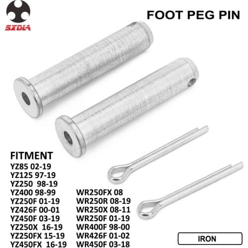 Motorcycle Iron Foot Peg Footpegs Pin For YAMAHA YZ85 YZ125 YZ250 YZ400 YZ250F YZ426F YZ450F YZ250X YZ250FX YZ450FX WR250FX