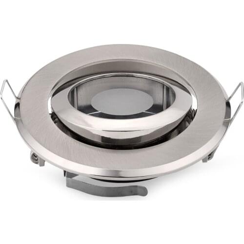 Free Shipping 2pcs Round LED Spotlight lamp holder GU10/MR16 GU5.3 LED Down lights fitting/fixtures lamp holder Aluminum Alloy