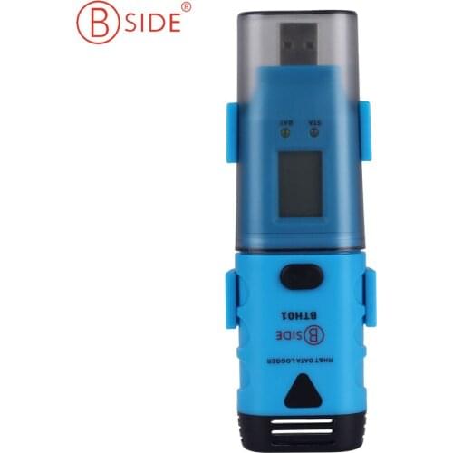 Bside BTH01 Portable Two Channel Temperature Humidity Dew Point Data Logger With LCD Display USB Interface
