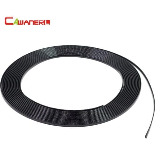 Cawanerl Car Styling Interior Air Conditioner Outlet Vent Exterior Door Bumper Grille Decoration Strip Sticker Chrome Black Trim