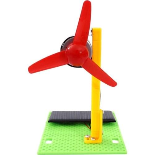 Kids toys for boys diy car for kids Solar Power Fan Model DIY Wooden Solar Fan Model Building Assembly Kids Educational Toys