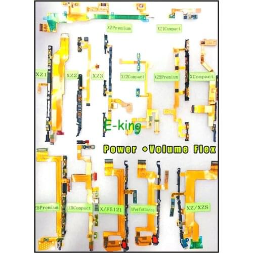 For Sony Xperia X Performance XZS XZ XZ1 XZ2 XZ3 XZ5 Compact Premium Power Switch On Off Button Volume Key Button Flex Cable
