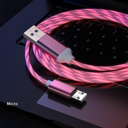 With LED Indicator 3A Fast Charging USB Micro Cable for Samsung Xiaomi HTC HUAWEI OPPO VIVO Phone Accessories Charger USB Cable