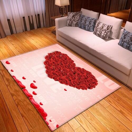 Valentines Day Rug New Large Carpet Simple Ins Wind Mats Bedroom Floor Mat Living Room