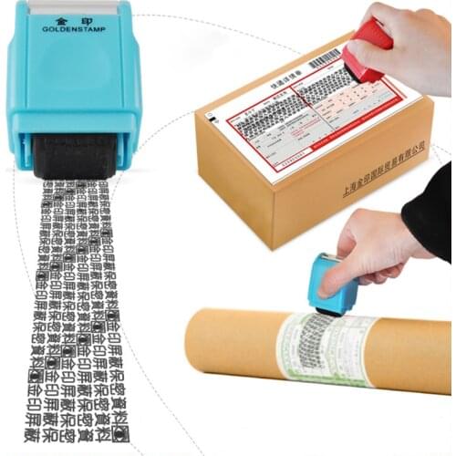 Creative Data Protection Roller Stamp 6 Colors Information Coverage Data Protection Roller Identity Privacy Protector Stamp