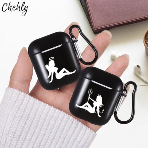 Angel Demon Soft Silicone Case for Apple Airpods 1 2 3 Pro Shockproof Bluetooth Wireless Headphone Earphone Box Protection Cover