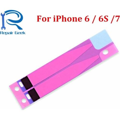 10pcs/lot New Battery Adhesive Sticker For iPhone 5s 5c 6 6plus 6s 7 plus Battery Glue Tape Strip Tab Replacement Repair Parts