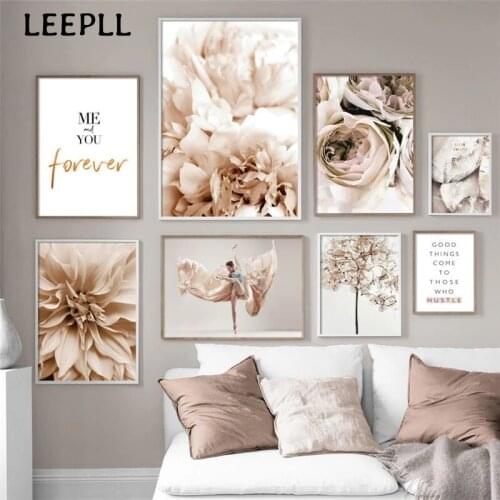 Flower Plant Poster Modern Fashion Wall Art Canvas Painting Nordic Minimalist Picture Europe Art Print For Living Room Design