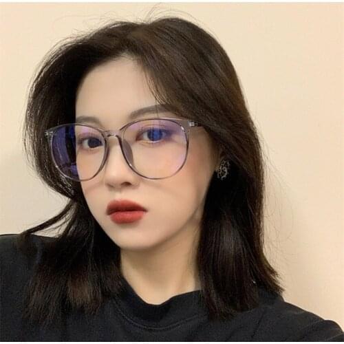 Round Hiking Eyewear Transparent Computer Glasses Frame Women Men Anti Blue Light Sunglasses Optical Spectacle Eyeglass