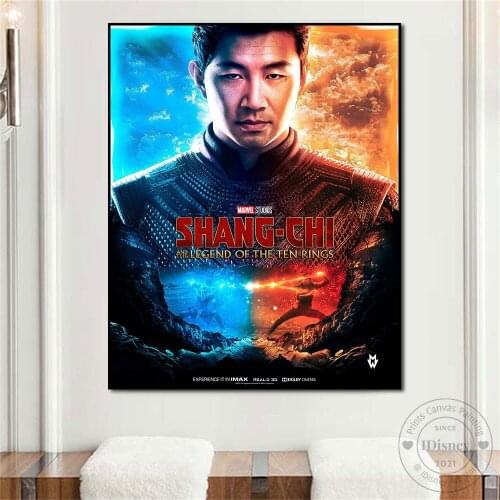 Marvel ShangChi Movie Poster Shang-Chi and the Legend of the Ten Rings Print Wall Art Picture Canvas Painting Living Room Decor