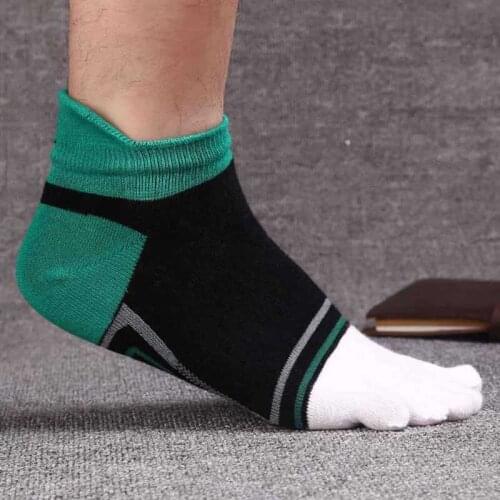 Sports Socks Fitness Exercise 5 Toes Socks Lady Finger-separated Odor Resistant Cotton Polyester Spandex Ankle Hosiery Socks