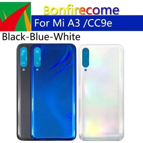 10Pcs\Lot For Xiaomi Mi A3 CC9e Back Battery Cover Door Rear Housing Cover Case Chassis Shell Replacement