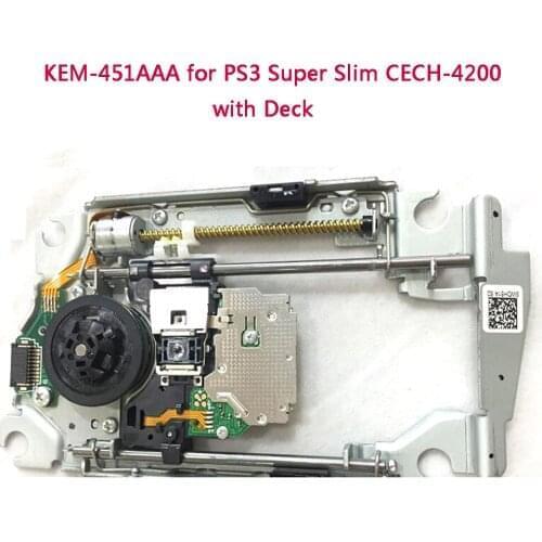 Replacement KEM-451AAA KEM 451aaa for PS3 Original Super Slim CECH-4200 Laser Lens reader with deck mechanism