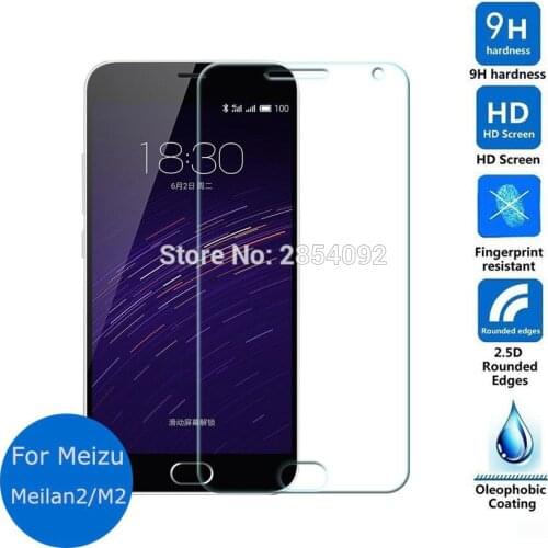 Meizu m2 mini Tempered Glass LCD Screen Protector 2.5 9h Safety Protective Film on Meilan M 2 M578 M578A M578U M578M