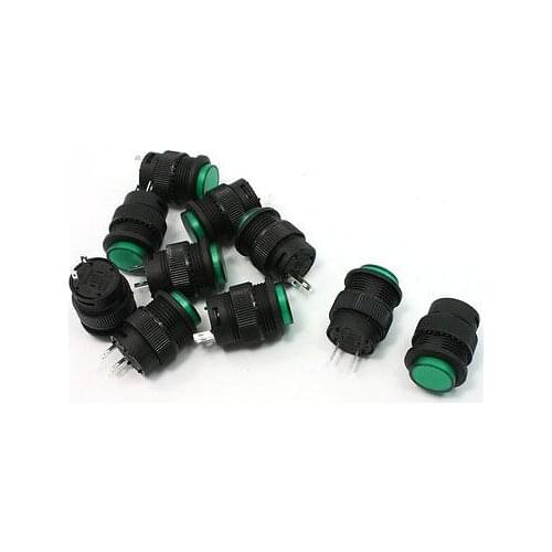 Green NO Normally Open Momentary Push Button Switch AC250V 3A