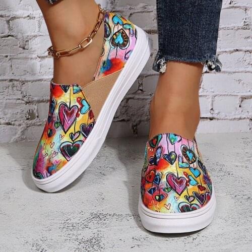 2021 European and American round toe womens flat color shoes stitching canvas womens shoes large size low-top casual shoes