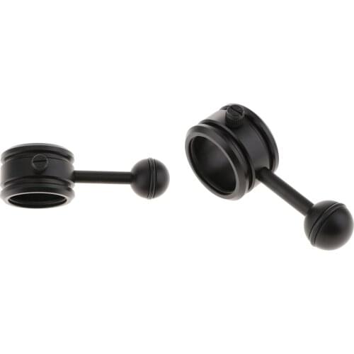 2xUniversal Ball Joint Bracket Diving Torch for Photography Video Lights Arm