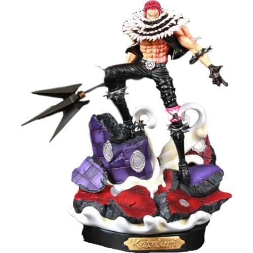 37cm Anime One Piece Katakuri GK Statue Figurine Charlotte Katakuri pvc Figure Model Toys Doll