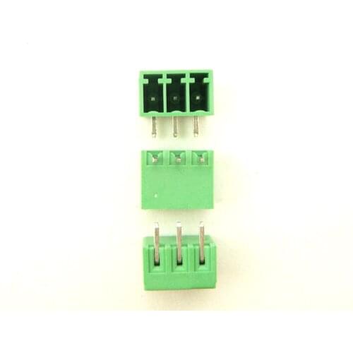 50pcs/lot) 15EDG-3.5-3P Bend Pin PCB Screw Terminal Block Connector 3.5mm Pitch 3 Pins Plug in