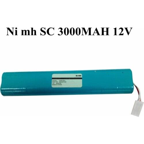 12V 3000mAh NIMH Battery Pack SC 12v Ni Mh Bateria 12V Sub C Batteries for ECG Machine FCP-220IU 10GNY1.3-SC Cleaning Sweeper