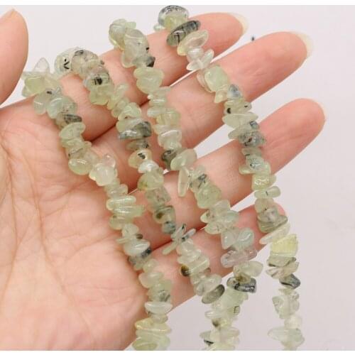 Natural Semi-precious Stones Green Grape Gravel Beads for Jewelry Making DIY Necklace Bracelet Earrings Accessories