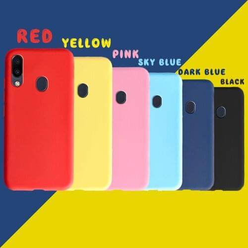For Samsung Galaxy M20 M10 M30 Case Soft Silicone Matte TPU Back Cover For Samsung Galaxy M10 M 20 10 M 30 Colorful Cover Bumper