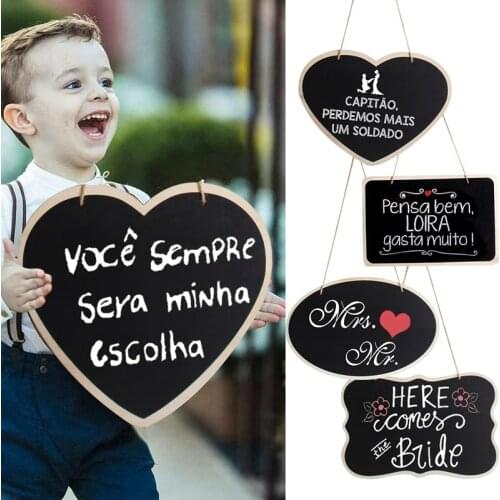 HUIRAN Wooden Blackboard Rustic Wedding Love Decor weeding Decorations for Weddings Mariage Decor Weding Vintage Party Decor