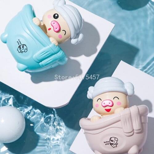 Baby Bathing Toy Animal Cute Cartoon Pig Water Spray Sprinkler Classic Baby Water Toy Infant Swim Clockwork Kids Shower Toys