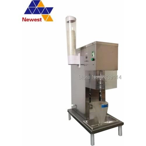 Shipping by door to door fruit frozen yogurt ice cream mixer, swril fruit nuts mixer machine,real ice cream shaker