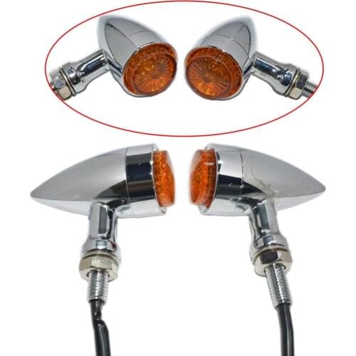 Chrome Bikes Amber 20 LED Cruiser Custom Brake Running Turn Signal Tail Light for Harley Universal Motorcycle Turn Signal Light