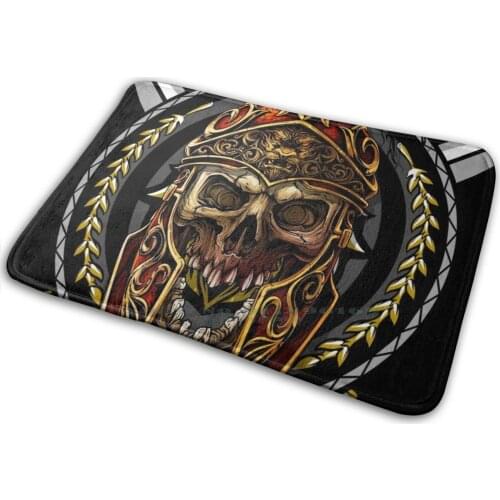 Spqr Roman Soldier Skull Mat Rug Carpet Anti-Slip Bedroom Entrance Door Mat Spqr S P Q R Roman Skull Shield Sword Swords