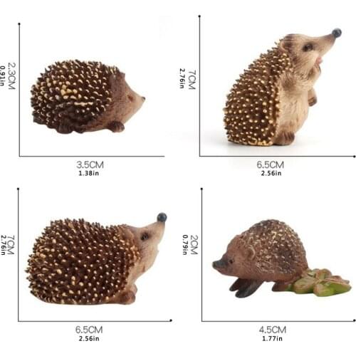 HOT SALES！！！New Simulation Hedgehog Figurine Resin Animal Sculpture Outdoor Garden Statue Miniatures Figurines Ornament