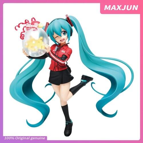 MAXJUN 21cm Taito Vocaloid Anime Miku Figure Cute uniform PVC Action Figure Collection Model Doll Toys kawaii miku figure
